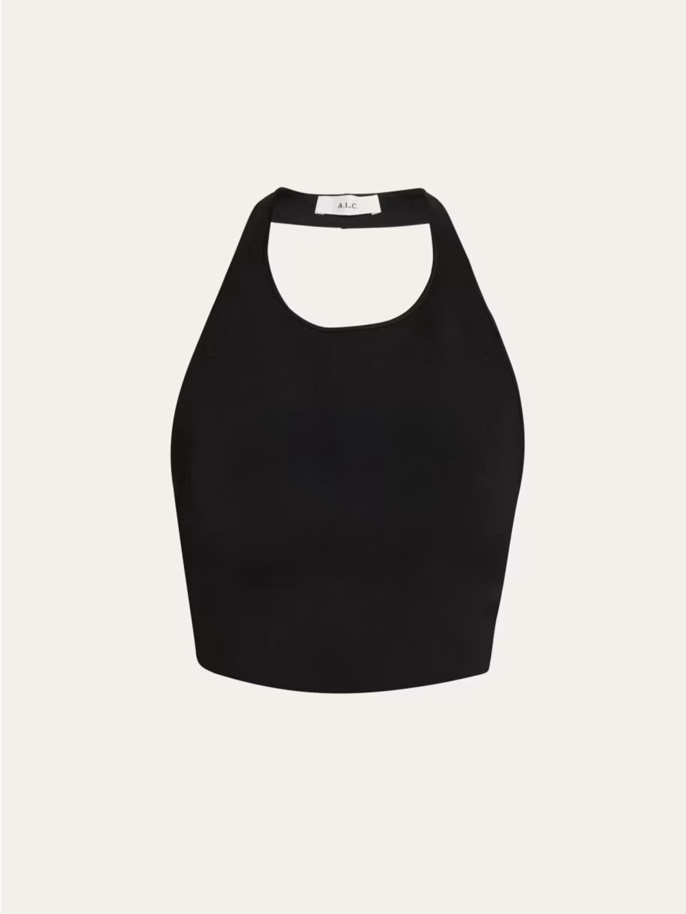 A.L.C. Black Halter Crop Top